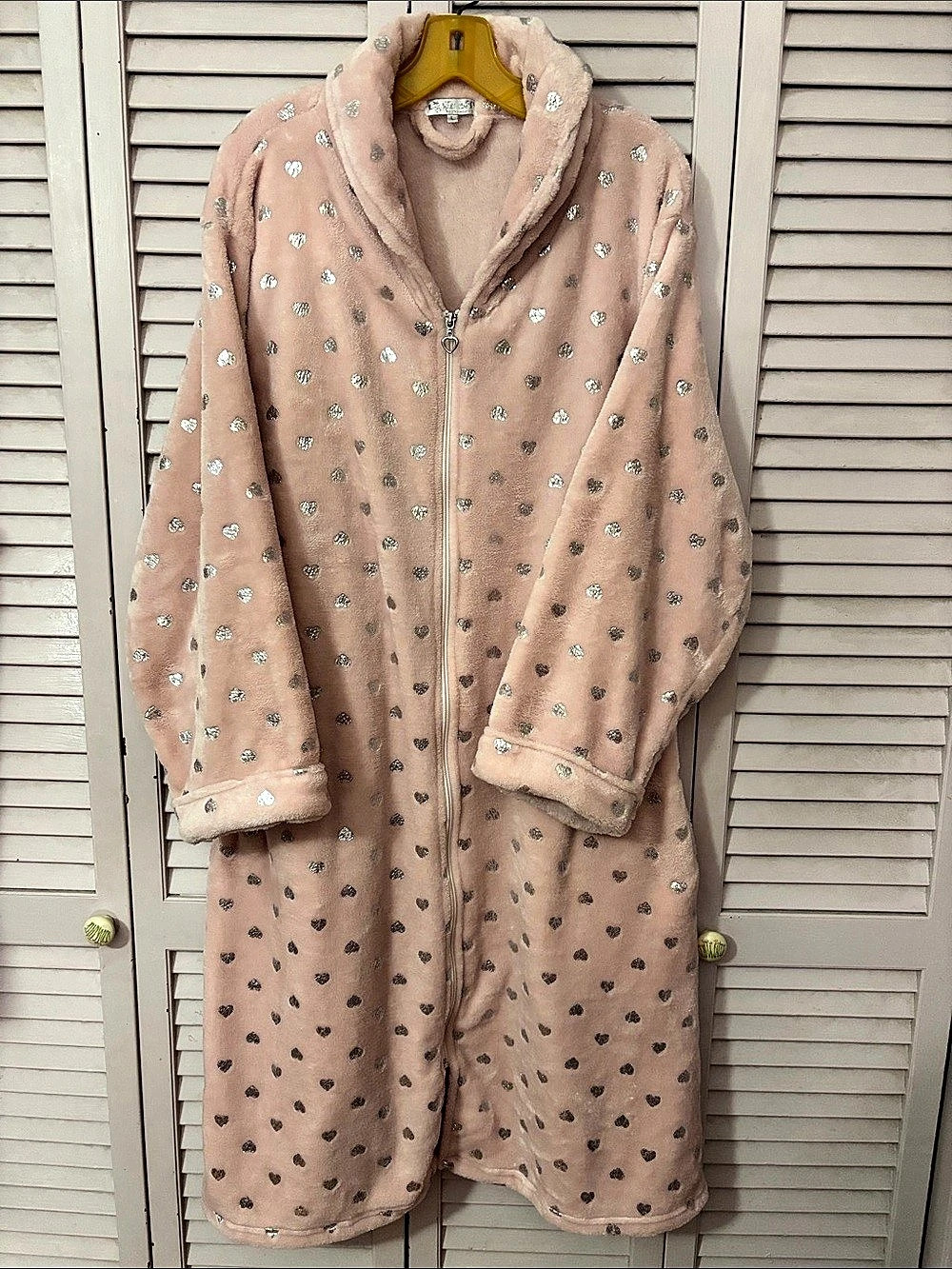 Lights Off Heart Print Robe